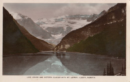 Lake Louise Alberta Canada - Victoria Glacier W Mt Lefroy Real Photo Postcard - Lake Louise