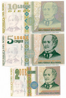 ITALIA // THREE NOTES // UNC - Da Identificare