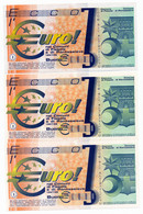 ITALIA // THREE NOTES // UNC - Te Identificeren