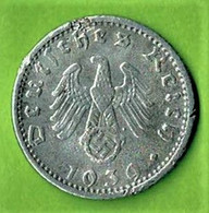 ALLEMAGNE / 50 REICHSPFENNIG  / 1939 F / ALU - 50 Reichspfennig