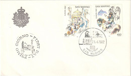 REPUBBLICA DI SAN MARINO BUSTA FDC EUROPA UNITA 21.4.1982 / AVVENIMENTI STORICI - CEPT - SASSONE 1100/1 - Briefe U. Dokumente