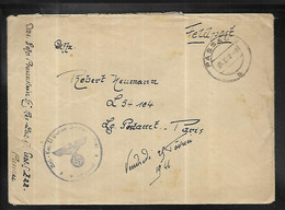 Allemagne Lettre De La Feldpost  Censurée Du 25 10 1944 - Enveloppes