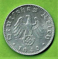 ALLEMAGNE / 50 REICHSPFENNIG  / 1940 B / ALU - 50 Reichspfennig