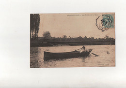 Porcheville En 1904..Les Bords De La Seine..Oblitération Convoyeur...Voir Scan - Porcheville
