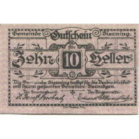 Billet, Autriche, Sierning, 10 Heller, Usine 1920-07-01, SPL Mehl:FS 995c - Autriche