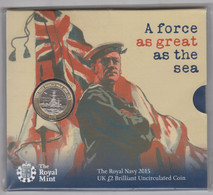 Great Britain UK £2 Coin - Royal Navy - 2015 Royal Mint Pack - 2 Pond