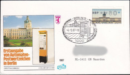 BERLIN 1987 Mi-Nr. ATM 1 Automatenmarken FDC Gelaufen - 1981-1990