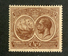 503 Bermuda 1920 Scott #55 Mint "Offers Welcome" - Bermudes