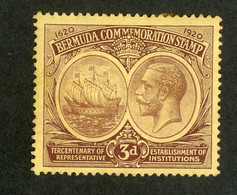 507 Bermuda 1920 Scott #58 Mint "Offers Welcome" - Bermudes