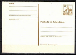 88g * BERLIN GANZSACHE MIT ANTWORT * 1 FEINSTE WERTE BURG LUDWIGSTEIN * MICHEL * POSTFRISCH **!! - Cartes Postales - Neuves