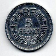 France -  5 Francs 1950 B -   TB+ - Autres & Non Classés