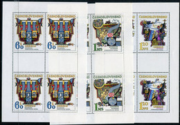 CZECHOSLOVAKIA 1974 UNESCO Hydrological Decade In Sheetlets Of 4 MNH / **  Michel 2195-99 Kb - Hojas Bloque