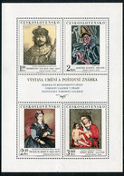 CZECHOSLOVAKIA 1973 National Gallery Paintings Sheetlet MNH / **  Michel 2174-77 Kb - Blokken & Velletjes