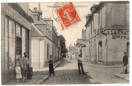 Delcampe - 1910 CHATEAUDUN Carte Animée Rue De La MADELEINE Commerces - Chateaudun