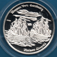 TOGO 1000 FRANCS 2002 Argent 999‰ Silver  PROOF Wappen Von Hamburg & Kaiser Leopold - Togo