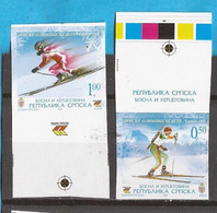 2006 360-61  TORINO OLYMPIADE SKI BIATHLON SEHR SELTEN   RRR IMPERFORATE BOSNIA HERZEGOWINA REPUBLIKA SRPSKA MNH - Winter 2006: Turin