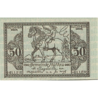 Billet, Autriche, Hüttau, 50 Heller, Cheval 1921-01-31, SPL, Mehl:FS 401a - Autriche
