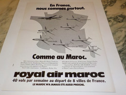 ANCIENNE PUBLICITE  EN FRANCE COMME AU MAROC ROYAL AIR MAROC 1979 - Advertenties