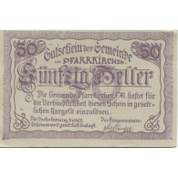 Billet, Autriche, Pfarrkirchen, 50 Heller, Eglise 1920-05-13, SPL Mehl:FS 744Ic - Autriche