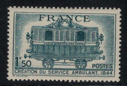 France // 1944 // 100 Ans Du Service Postal Ambulant Neuf** MNH No.609 Y&T (sans Charnière) - Unused Stamps