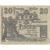 Billet, Autriche, Persenbeug, 20 Heller, Blason 1920-12-31, SPL Mehl:FS 735IIa - Autriche