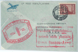 71506 - EGEO Rodi  - Postal History - FIRST FLIGHT: RHODES / BUENOS AIRES 1934 - Autres & Non Classés