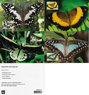 Australia 2016 Complete Series With 4 Postal Stationery Used As Maximum Card Fauna Animal Insect Butterfly - Vlinders
