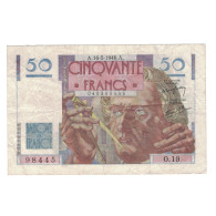 France, 50 Francs, Le Verrier, 1946, 1946-05-16, TTB, Fayette:20.4, KM:127a - 50 F 1946-1951 ''Le Verrier''
