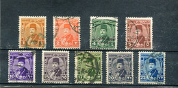 Egypte 1944-46 Yt 223-224 226-232 Effigie Du Roi Farouk - Gebraucht