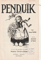 (THEODORE BOTREL ) Penduïk ( La Mésange ) ; Illust O DE VILLERS - Partitions Musicales Anciennes