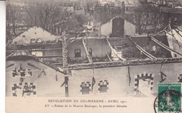 51-AY REVOLUTION EN CHAMPAGNE RUINES DE LA MAISON BISSINGER - Otros Municipios