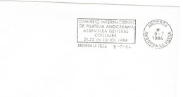 ANDORRE ANDORRA SOBRE Comissio 9-7-84 - Franking Machines (EMA)