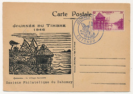 DAHOMEY - Carte Locale - Journée Du Timbre 1946 - COTONOU - 29 Avril 1946 - Storia Postale