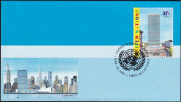 UNO NEW YORK 2003 Mi-Nr. U 15 A Ganzsache Umschlag Gestempelt EST - Lettres & Documents