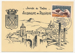 FRANCE => Carte Locale "Journée Du Timbre" 1966 - Le Poinçon - 13 AUBAGNE - 19/3/1966 - Stamp's Day