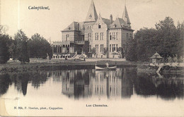 CALMPTHOUT-KALMTHOUT " DE VIJVER-LES CHENAIES-ROEIBOOTJE-KASTEEL" HOELEN 354 UITGIFTE 22.05.1904 TYPE 3 - Kalmthout