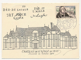 FRANCE => Carte Locale "Journée Du Timbre" 1956 - François De Tassis - L'AIGLE - 17/3/1956 - Dag Van De Postzegel