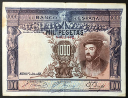 SPAGNA / SPAIN 1000 PESETAS 1925 Pick#70a Bel Bb+  Lotto.2835 - 500 Peseten
