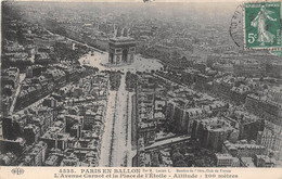 PARIS-EN BALLON- L'AVENUE CARNOT ET LA PLACE DE L'ETOILE - Triumphbogen