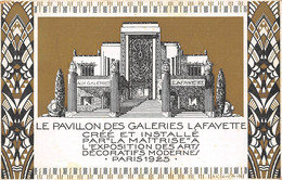 PARIS-75009-LE PAVILLON DES GALERIES LAFAYETTE- CREE ET INSTALLE PAR " LA MAÎTRISE " A L'EXPOSITION DES ARTS DECORATIFS - Arrondissement: 09