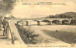 035 126 - CPA -  France (26) Drôme - Crest - Le Pont Sur La Drôme Et Les Trois Becs - Crest