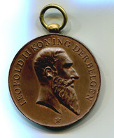 Médaille Léopold II - Commune De Thielrode Marché Annuel 1904 Par Baetes 54 Mm, Bronze - Autres & Non Classés