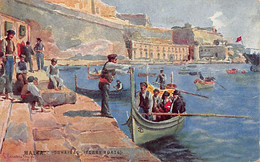 MALTA - Maltese Types Series - Dghaisas - Ferry Boats - Publ. John Critien - Malta