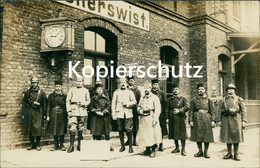 AK Weilerswist Bahnhof Mit Soldaten (8-92) - Sonstige