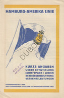 Navigation Hamburg-Amerika Linie -  Fahrplan 1929 - Eiffe & Co Antwerpen (V52) - Mondo