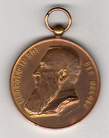 Médaille Léopold II - Société Royale Hippique De Belgique 1903 Par Fisch & Cie - Autres & Non Classés