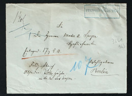 Guerre De 1870-71 Lettre Avec Cachet K.PR Feldpost Relais N°70 (Francfort ?) Pour Berlin - Rare - Krieg 1870