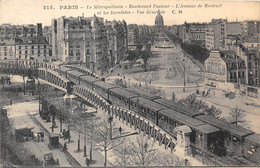 PARIS-75015-LE MÉTROPOLITAIN, BLD PASTEUR, L'AVENUE DE BRETEUIL ET LES INVALIDES, VUE GÉNÉRALE - Stations, Underground