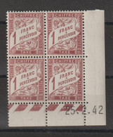 France Coin Daté 1942 Taxe 40A  ** MNH - Postage Due