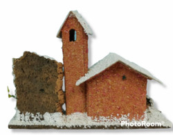 95603 Pastorello Presepe - Casetta Innevata - Kerstkribben